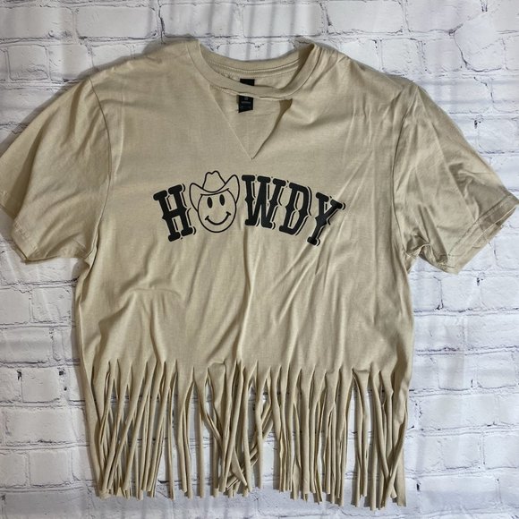 West Mitten Designs Tops - Howdy Fringe Tee
